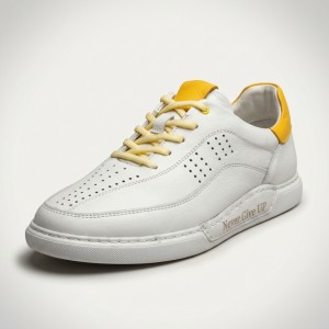 0205-1 White Мъжки обувки от естествена кожа