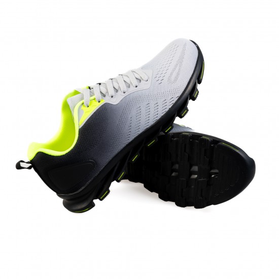0263-5 Grey/Black/Green Мъжки маратонки