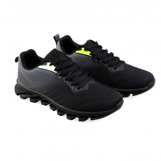 0263-6 Black/Grey/Green Мъжки маратонки