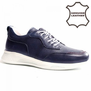 12345 Navy Мъжки обувки от естествена кожа