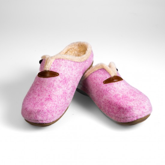 154026 Pink Дамски домашни чехли