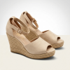 2236 Beige Дамски сандали на платформа