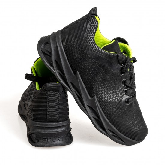 3522-4 Black/Green Дамски маратонки