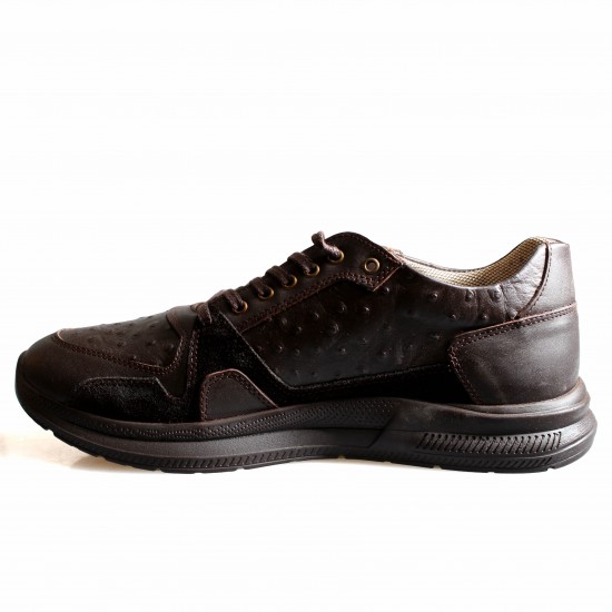 5023 Brown Мъжки обувки от естествена кожа