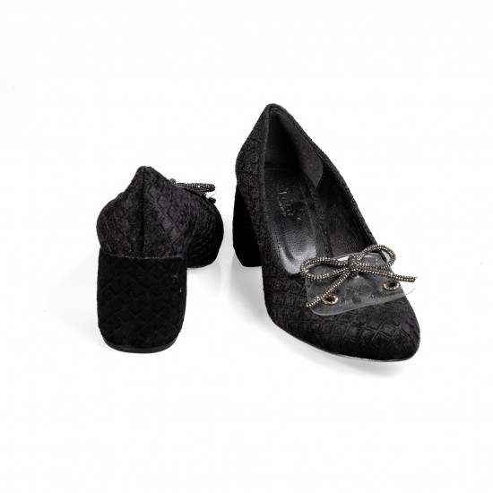 S406 Black Дамски обувки на токчета