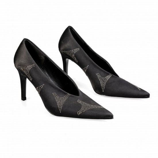 S413-1 Black Дамски обувки на токчета