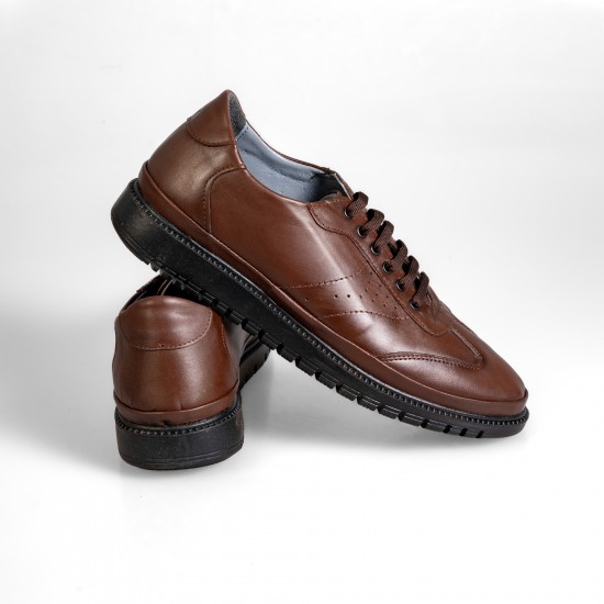 621001 Brown Мъжки обувки от естествена кожа
