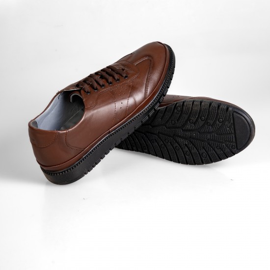 621001 Brown Мъжки обувки от естествена кожа