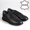 621055 Black Мъжки обувки от естествена кожа