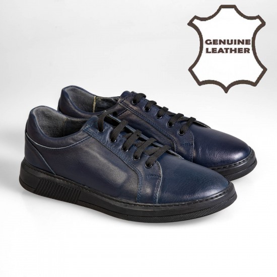 621069 Navy Мъжки обувки от естествена кожа