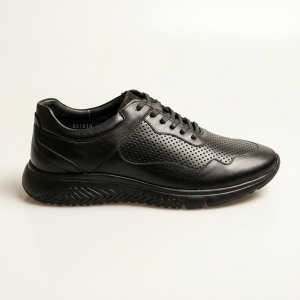 651010 Black Мъжки обувки от естествена кожа