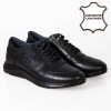 651031 Black Мъжки обувки от естествена кожа