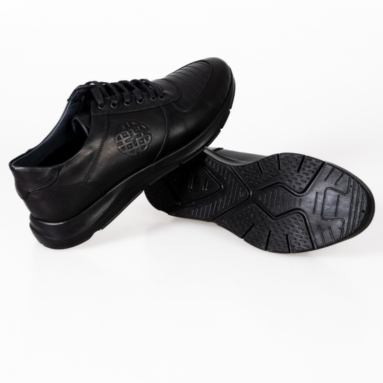651031 Black Мъжки обувки от естествена кожа