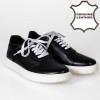656013-052 Black Мъжки обувки от естествена кожа