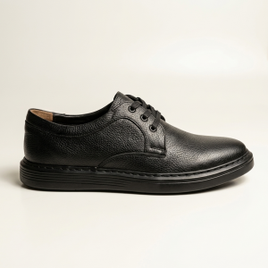 656016 Black Мъжки обувки от естествена кожа