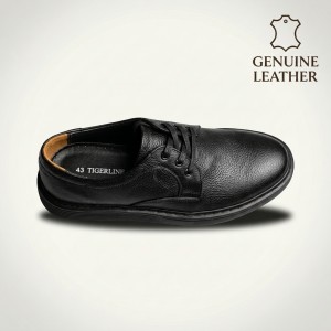 656016 Black Мъжки обувки от естествена кожа
