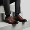 656016 Brown Мъжки обувки от естествена кожа