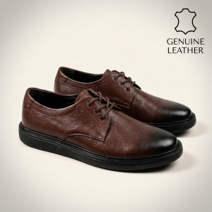 656016 Brown Мъжки обувки от естествена кожа