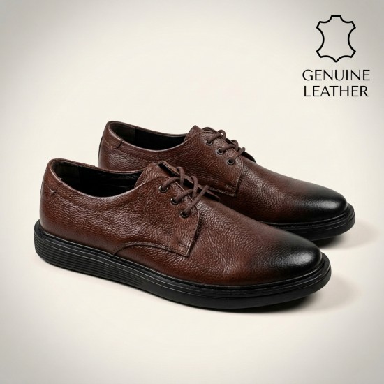 656016 Brown Мъжки обувки от естествена кожа