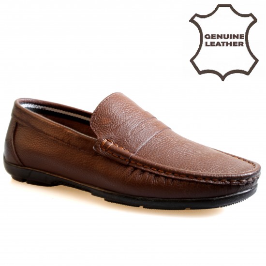 656018 Brown Мъжки обувки от естествена кожа