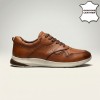 673006 Brown Мъжки обувки от естествена кожа