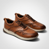 673006 Brown Мъжки обувки от естествена кожа