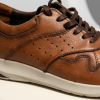 673006 Brown Мъжки обувки от естествена кожа