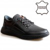 707003 Black Мъжки обувки от естествена кожа