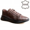 745004 Brown Мъжки обувки от естествена кожа