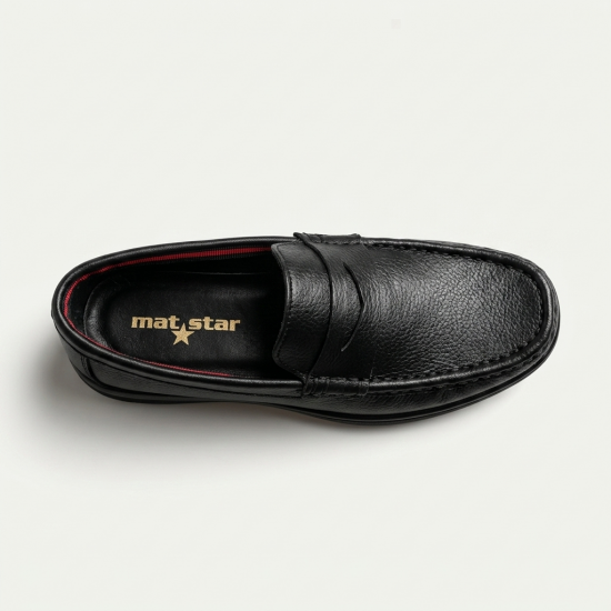 757005 Black Мъжки обувки от естествена кожа