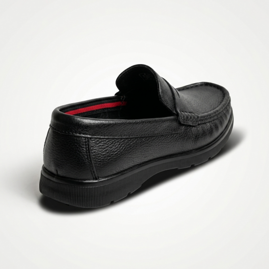 757005 Black Мъжки обувки от естествена кожа