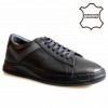 760003 Black Мъжки обувки от естествена кожа