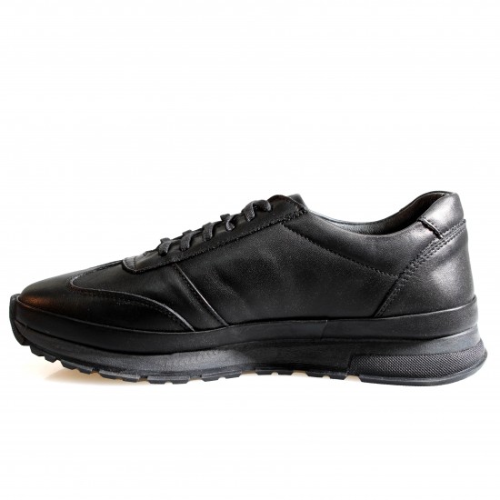762004 Black Мъжки обувки от естествена кожа