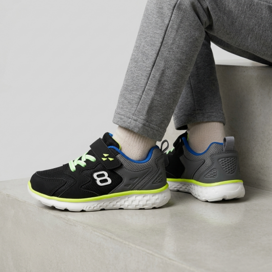 888-1 Black/Green Детски маратонки