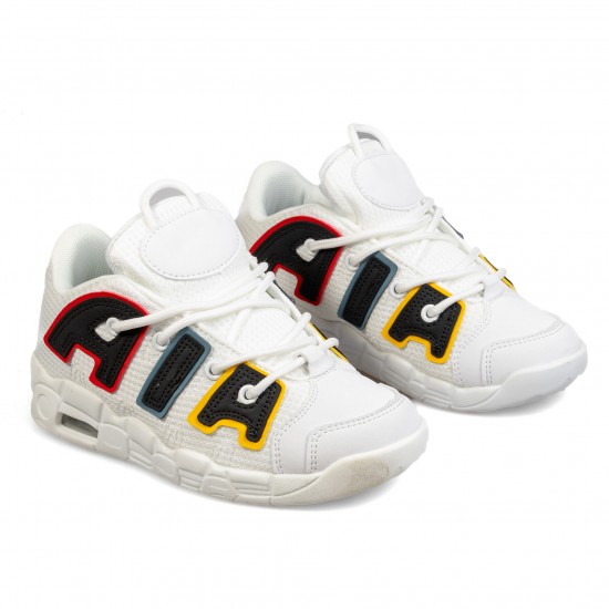 891-22DE White/Blue/Red Детски маратонки
