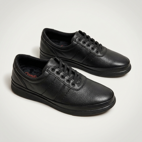 906 Black Мъжки обувки от естествена кожа
