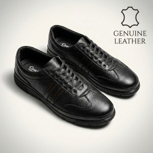 909 Black Мъжки обувки от естествена кожа