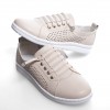 A2055-3 Beige Дамски обувки от естествена кожа