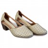 A2353-3 Beige Дамски летни обувки на токчета