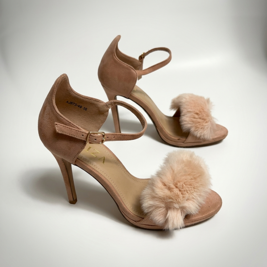 AJ873-49 PINK Дамски сандали на токчета