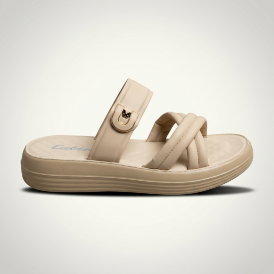 B2120 Beige Дамски чехли