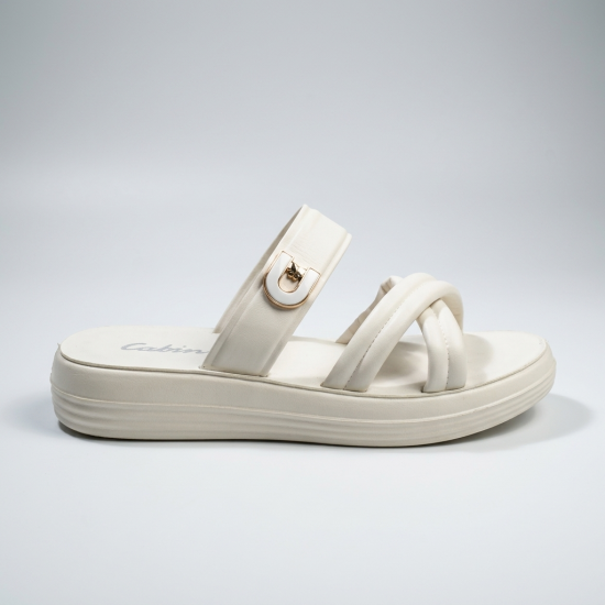 B2120 White Дамски чехли