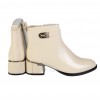 F5186-2 Beige Дамски боти на токчета