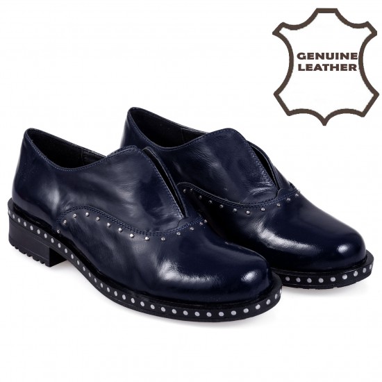 G-39 Dark Blue Дамски обувки от естествена кожа