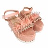 HS-80 Pink Дамски сандали на платформа