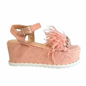 HS-80 Pink Дамски сандали на платформа