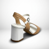 IG18S-XE02 Beige/White Дамски сандали на токчета