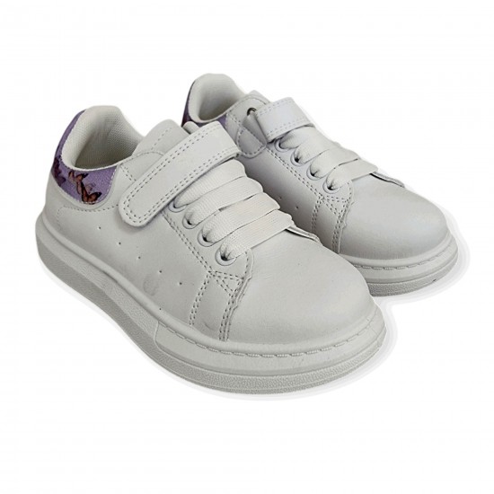 JK-601-2 White/Purple Детски маратонки