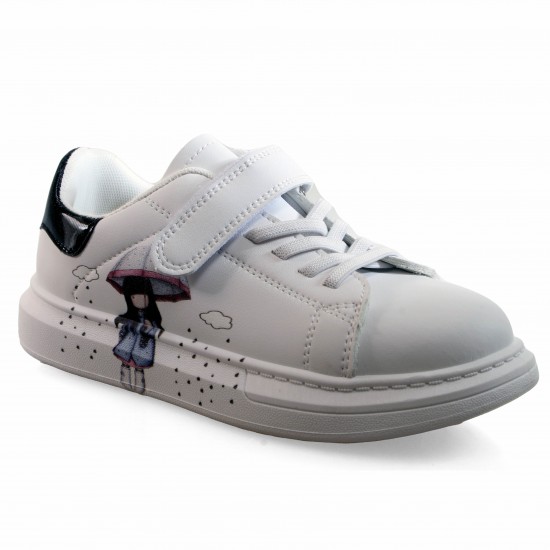 JK-615-20 White/Black Детски маратонки