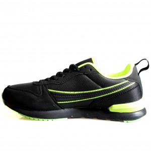 KM81-2 Black/Green Мъжки маратонки